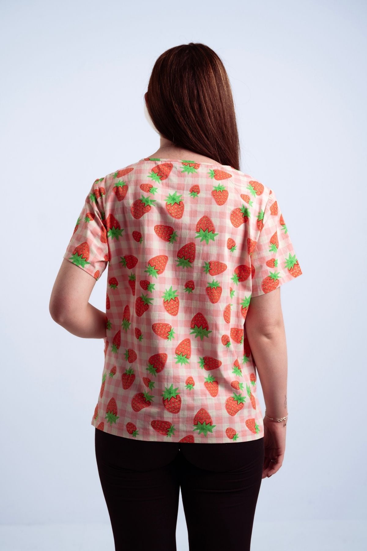Strawberry Fields Scrub Top