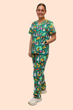 Christmas Puppies Scrub Set