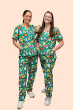 Christmas Puppies Scrub Set